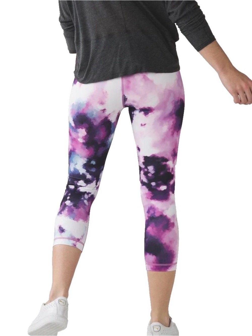 {NWT} Lululemon Active Leggings Size 8 Purple Tie Dye